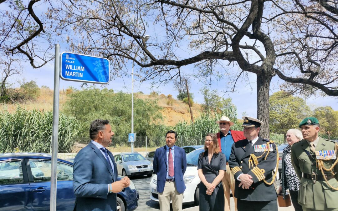 Inauguración Calle William Martin en Huelva